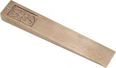 Ampco - 6" OAL Nonsparking Flange Wedge - 1" Wide x 1/2" High - Exact Tool & Supply