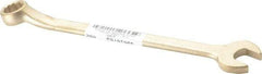 Ampco - 5/8" 12 Point Offset Combination Wrench - 15° Offset Angle, 8-1/4" OAL, Aluminum Bronze, Plain Finish - Exact Tool & Supply