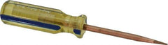 Ampco - Nonsparking Slotted Screwdriver - Round Shank, Acetate Handle - Exact Tool & Supply