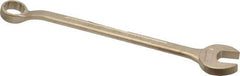 Ampco - 7/8" 12 Point Offset Combination Wrench - 15° Offset Angle, 13-1/4" OAL, Aluminum Bronze, Plain Finish - Exact Tool & Supply