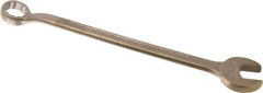 Ampco - 1" 12 Point Offset Combination Wrench - 15° Offset Angle, 13-1/4" OAL, Aluminum Bronze, Plain Finish - Exact Tool & Supply