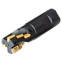 Iscar - 1-1/2" Cut Diam, 1.9" Max Depth of Cut, 1-1/4" Shank Diam, 4.7" OAL, Indexable Square Shoulder End Mill - 3M AXKT 1304... Inserts, Weldon Shank, Series Mill2000 - Exact Tool & Supply