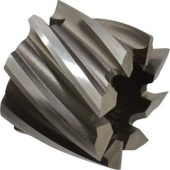 Keo - 1-1/4" Diam, 1/2" Arbor Hole Diam, 1" Length of Cut, 8 Flute, Cobalt, Finisher Shell End Mill - Right Hand Cut, Right Hand Spiral Flute, Uncoated - Exact Tool & Supply