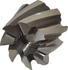 Keo - 1-1/2" Diam, 1/2" Arbor Hole Diam, 1-1/8" Length of Cut, 8 Flute, Cobalt, Finisher Shell End Mill - Right Hand Cut, Right Hand Spiral Flute, Uncoated - Exact Tool & Supply