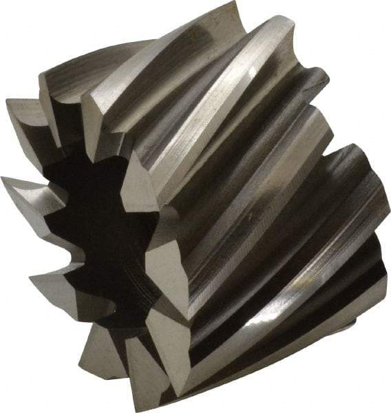 Keo - 2-1/4" Diam, 1" Arbor Hole Diam, 1-1/2" Length of Cut, 10 Flute, Cobalt, Finisher Shell End Mill - Right Hand Cut, Right Hand Spiral Flute, Uncoated - Exact Tool & Supply