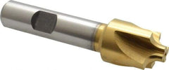 Keo - 5/32" Radius, 3/4" Mill Diam, 4 Flute High Speed Steel Corner Rounding End Mill - Single End, TiN Finish, 5/16" Tip Diam, 3" OAL, 1/2" Shank Diam - Exact Tool & Supply