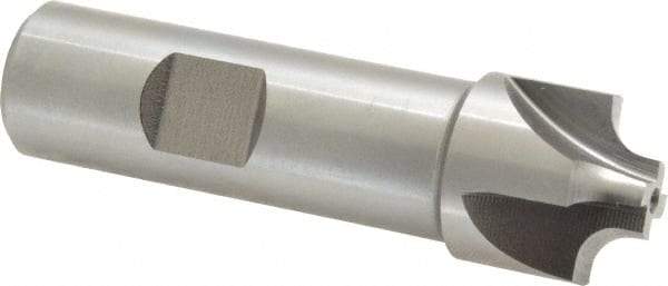 Keo - 3/16" Radius, 7/8" Mill Diam, 4 Flute High Speed Steel Corner Rounding End Mill - Single End, Uncoated, 3/8" Tip Diam, 3-1/8" OAL, 3/4" Shank Diam - Exact Tool & Supply