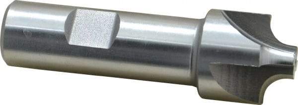 Keo - 1/4" Radius, 1" Mill Diam, 4 Flute High Speed Steel Corner Rounding End Mill - Single End, Uncoated, 3/8" Tip Diam, 3-1/4" OAL, 3/4" Shank Diam - Exact Tool & Supply