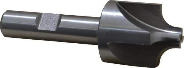 Keo - 5/16" Radius, 1-1/8" Mill Diam, 4 Flute High Speed Steel Corner Rounding End Mill - Single End, Uncoated, 3/8" Tip Diam, 3-1/4" OAL, 1/2" Shank Diam - Exact Tool & Supply