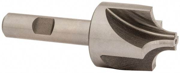 Keo - 3/8" Radius, 1-1/4" Mill Diam, 4 Flute High Speed Steel Corner Rounding End Mill - Single End, Uncoated, 3/8" Tip Diam, 3-1/2" OAL, 1/2" Shank Diam - Exact Tool & Supply