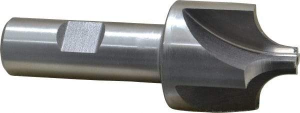 Keo - 7/16" Radius, 1-3/8" Mill Diam, 4 Flute High Speed Steel Corner Rounding End Mill - Single End, Uncoated, 3/8" Tip Diam, 3-3/4" OAL, 3/4" Shank Diam - Exact Tool & Supply