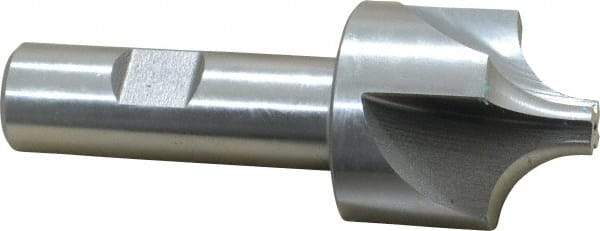 Keo - 1/2" Radius, 1-1/2" Mill Diam, 4 Flute High Speed Steel Corner Rounding End Mill - Single End, Uncoated, 3/8" Tip Diam, 3-7/8" OAL, 3/4" Shank Diam - Exact Tool & Supply