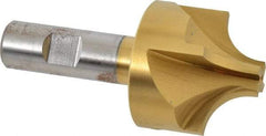 Keo - 5/8" Radius, 1-15/16" Mill Diam, 4 Flute High Speed Steel Corner Rounding End Mill - Single End, TiN Finish, 9/16" Tip Diam, 4" OAL, 3/4" Shank Diam - Exact Tool & Supply