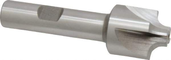 Keo - 5mm Radius, 7/8" Mill Diam, 4 Flute High Speed Steel Corner Rounding End Mill - Single End, Uncoated, 3" OAL, 1/2" Shank Diam - Exact Tool & Supply