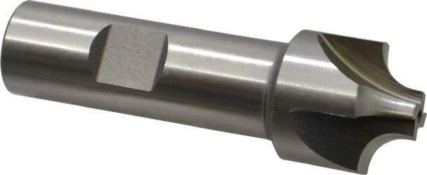 Keo - 7mm Radius, 1" Mill Diam, 4 Flute High Speed Steel Corner Rounding End Mill - Single End, Uncoated, 3-1/4" OAL, 3/4" Shank Diam - Exact Tool & Supply