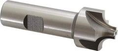 Keo - 8mm Radius, 1-1/8" Mill Diam, 4 Flute High Speed Steel Corner Rounding End Mill - Single End, Uncoated, 3-1/4" OAL, 3/4" Shank Diam - Exact Tool & Supply
