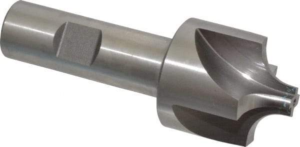 Keo - 10mm Radius, 1-3/8" Mill Diam, 4 Flute High Speed Steel Corner Rounding End Mill - Single End, Uncoated, 3-3/4" OAL, 3/4" Shank Diam - Exact Tool & Supply