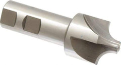 Keo - 12mm Radius, 1-1/2" Mill Diam, 4 Flute High Speed Steel Corner Rounding End Mill - Single End, Uncoated, 4-1/8" OAL, 1" Shank Diam - Exact Tool & Supply