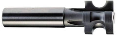 Value Collection - 1/4" Radius, 1/2" Circle Diam, 1-1/4" Cutter Diam, 1-1/4" Cutting Width, Shank Connection, Concave Radius Cutter - 3/4" Shank Diam, 4" OAL, High Speed Steel, Uncoated, 4 Teeth, Weldon Flat - Exact Tool & Supply