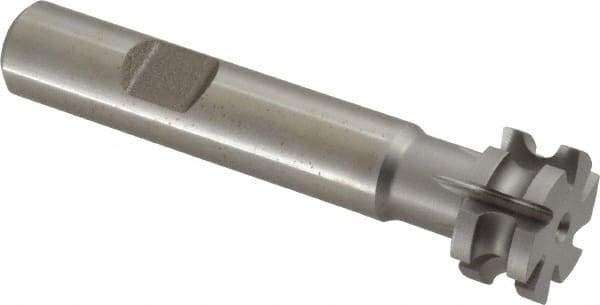 Keo - 3/32" Radius, 3/16" Circle Diam, 3/4" Cutter Diam, 3/8" Cutting Width, Shank Connection, Concave Radius Cutter - 1/2" Shank Diam, 3" OAL, High Speed Steel, Uncoated, 6 Teeth, Weldon Flat - Exact Tool & Supply
