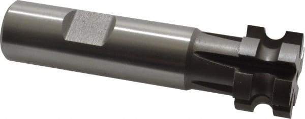 Keo - 1/8" Radius, 1/4" Circle Diam, 1" Cutter Diam, 5/8" Cutting Width, Shank Connection, Concave Radius Cutter - 3/4" Shank Diam, 3-1/2" OAL, High Speed Steel, Uncoated, 6 Teeth, Weldon Flat - Exact Tool & Supply