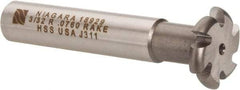 Keo - 3/32" Radius, 3/16" Circle Diam, 7/8" Cutter Diam, Shank Connection, Convex Radius Cutter - 1/2" Shank Diam, 3" OAL, High Speed Steel, Uncoated, 6 Teeth, Weldon Flat - Exact Tool & Supply