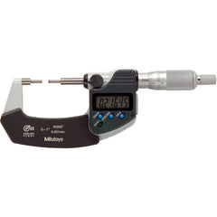 ‎0 - 1 / 0 - 25.4 mm Range - 0.00005 / 0.001 mm Res-3 mm (0.120) Dia-Spline Micrometer - Exact Tool & Supply