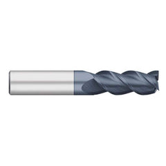 Titan USA - Square End Mills; Mill Diameter (Inch): 1/4 ; Mill Diameter (Decimal Inch): 0.2500 ; Number of Flutes: 3 ; Length of Cut (Inch): 3/4 ; Length of Cut (Decimal Inch): 0.7500 ; Material: Solid Carbide - Exact Tool & Supply