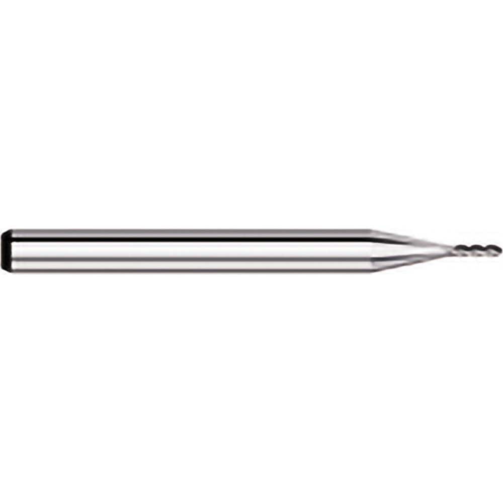 Titan USA - Ball End Mills; Mill Diameter (Decimal Inch): 0.0520 ; Number of Flutes: 4 ; Length of Cut (Inch): 5/32 ; Length of Cut (Decimal Inch): 0.1560 ; Material: Solid Carbide ; Overall Length (Inch): 1-1/2 - Exact Tool & Supply