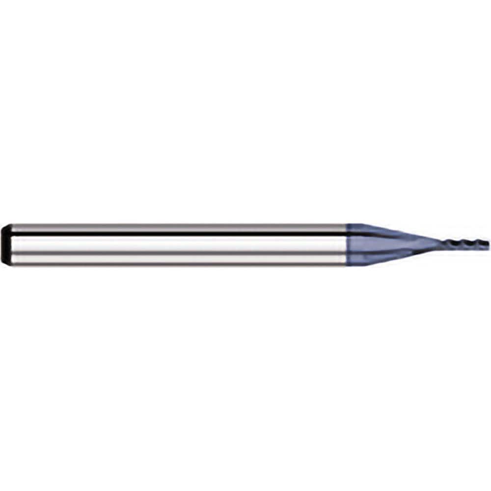 Titan USA - Square End Mills; Mill Diameter (Decimal Inch): 0.0660 ; Number of Flutes: 4 ; Length of Cut (Decimal Inch): 0.1980 ; Material: Solid Carbide ; Finish/Coating: AlTiN ; Shank Diameter (Inch): 1/8 - Exact Tool & Supply