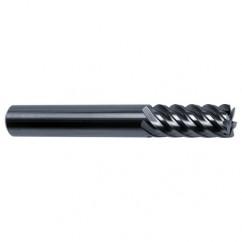 25mm Dia. - 121mm OAL - 45° Helix Bright Carbide End Mill - 10 FL - Exact Tool & Supply