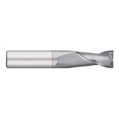 Titan USA - Square End Mills; Mill Diameter (Decimal Inch): 0.1094 ; Number of Flutes: 2 ; Length of Cut (Inch): 3/8 ; Length of Cut (Decimal Inch): 0.3750 ; Material: Solid Carbide ; Finish/Coating: TiCN - Exact Tool & Supply