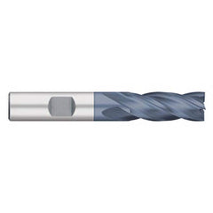 Titan USA - Square End Mills; Mill Diameter (Inch): 1/4 ; Mill Diameter (Decimal Inch): 0.2500 ; Number of Flutes: 4 ; Length of Cut (Inch): 5/8 ; Length of Cut (Decimal Inch): 0.6250 ; Material: Cobalt - Exact Tool & Supply