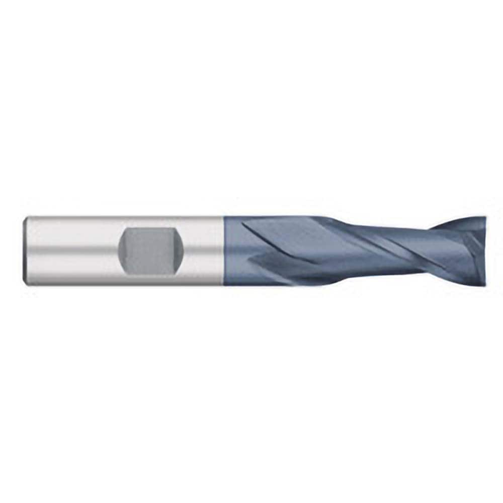Titan USA - Square End Mills; Mill Diameter (Inch): 1/8 ; Mill Diameter (Decimal Inch): 0.1250 ; Number of Flutes: 2 ; Length of Cut (Inch): 3/8 ; Length of Cut (Decimal Inch): 0.3750 ; Material: Cobalt - Exact Tool & Supply