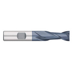 Titan USA - Square End Mills; Mill Diameter (Inch): 1/8 ; Mill Diameter (Decimal Inch): 0.1250 ; Number of Flutes: 2 ; Length of Cut (Inch): 3/8 ; Length of Cut (Decimal Inch): 0.3750 ; Material: Cobalt - Exact Tool & Supply