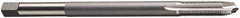 Vermont Tap & Die - 1/4-28 UNF, 2 Flute, Bright Finish, High Speed Steel Spiral Point Tap - Plug Chamfer, Right Hand Thread, 6" OAL, 1" Thread Length, 6.48mm Shank Diam, 2/3B Class of Fit, Series 3112E - Exact Tool & Supply