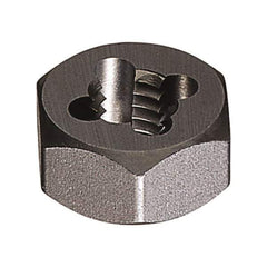 Vermont Tap & Die - M12x1.75 Metric Coarse Thread, Right Hand Thread, Hex Rethreading Die - Carbon Steel, 1/2" Thick, Series 280M - Exact Tool & Supply