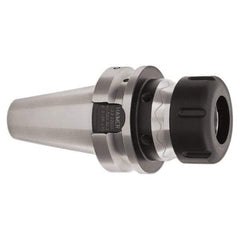 HAIMER - 1/8" to 3/8" Capacity, 70mm Projection, BT40 Taper Shank, ER16 Collet Chuck - 0.0001" TIR, Through-Spindle - Exact Tool & Supply