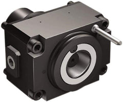 Sandvik Coromant - Neutral Cut, C6 Modular Connection, Adapter/Mount Lathe Modular Clamping Unit - 3.346" OAL, Through Coolant - Exact Tool & Supply