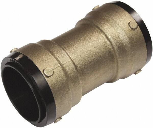 SharkBite - 1-5/8" Outside Diam, Metal Push-to-Connect Tube Coupling - 200 Max psi, Tube to Tube Connection, EPDM O-Ring - Exact Tool & Supply