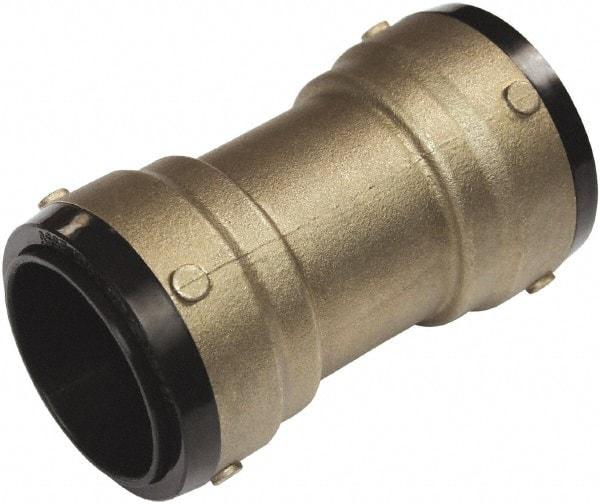 SharkBite - 2-1/8" Outside Diam, Metal Push-to-Connect Tube Coupling - 200 Max psi, Tube to Tube Connection, EPDM O-Ring - Exact Tool & Supply