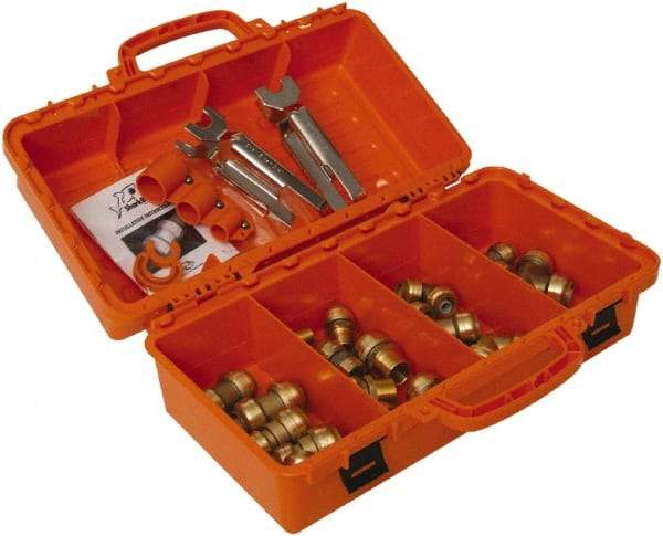 SharkBite - 26 Piece Contractor Kit - 1/4 to 1" Capacity - Exact Tool & Supply