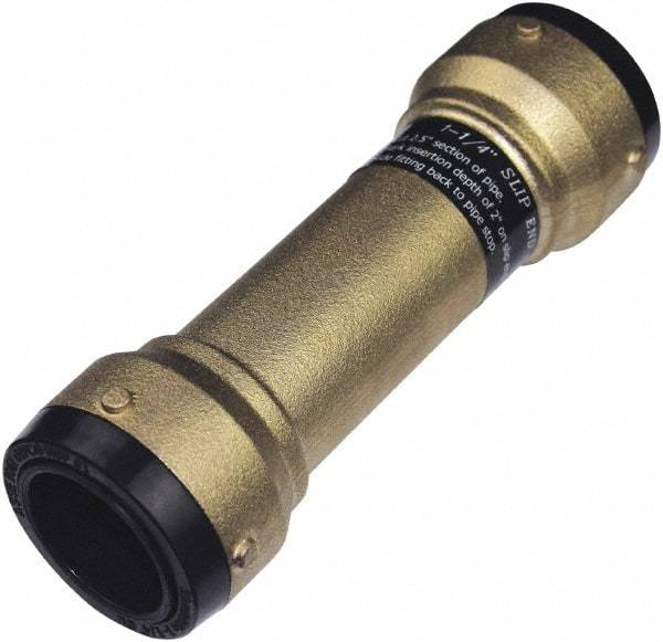 SharkBite - 1-3/8" Outside Diam, Metal Push-to-Connect Tube Coupling - 200 Max psi, Tube to Tube Connection, EPDM O-Ring - Exact Tool & Supply