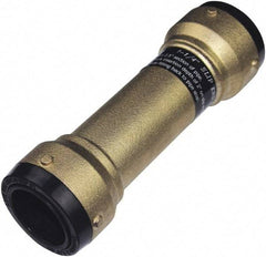 SharkBite - 1-3/8" Outside Diam, Metal Push-to-Connect Tube Coupling - 200 Max psi, Tube to Tube Connection, EPDM O-Ring - Exact Tool & Supply