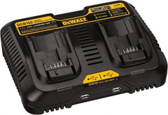 DeWALT - 12 & 20 Volt, 2 Battery Lithium-Ion Power Tool Charger - 1 hr & 30 min to Charge, 12/20 Volt Max Batteries Power Source, Batteries Included - Exact Tool & Supply
