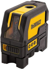 DeWALT - 4 Beam 165, 100' Max Range Cross Line Level - Red Beam, 1/8\x94 Accuracy, Battery Included - Exact Tool & Supply