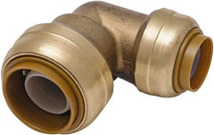 SharkBite - Brass & Chrome Pipe Fittings Type: Reducing Elbow Fitting Size: 3/4 x 1/2 - Exact Tool & Supply