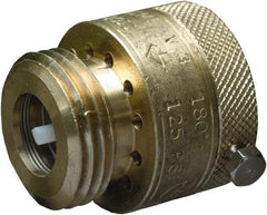 CASH ACME - 3/4" Pipe, 125 Max psi, 2 Color Warning Insulated Brass, Hose Connection Vacuum Breaker - Buna-N Seal, Stainless Steel Spring, FNPT x MNPT End Connections - Exact Tool & Supply