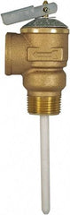 CASH ACME - 3/4" Inlet, 3/4" Outlet, FNPT x MNPT, ASME Safety Relief Valve - 150 Max psi, Bronze, 500000 BTUs - Exact Tool & Supply