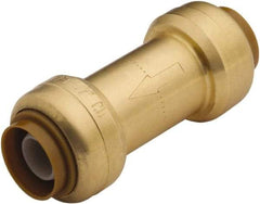 SharkBite - 1/2" Brass Check Valve - Inline, Push To Connect x Push To Connect, 200 WOG - Exact Tool & Supply